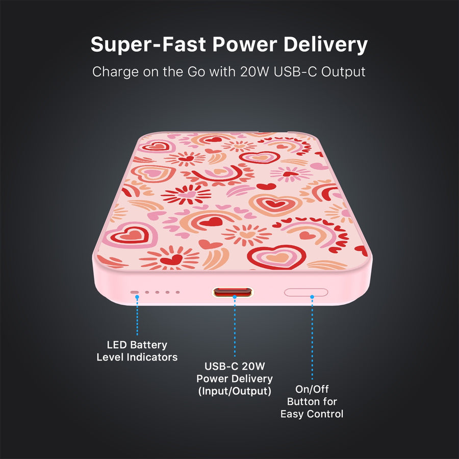 MyBat Design Lab 5000mAh Magnetic Wireless Power Bank - Pink - Beaming Love - MPBBAT133-PK-095-7.jpg
