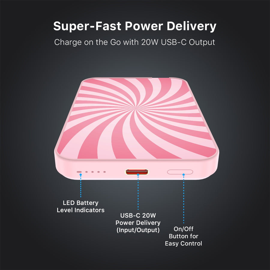 MyBat Design Lab 5000mAh Magnetic Wireless Power Bank - Pink - Candy Swirl - MPBBAT133-PK-104-7.jpg