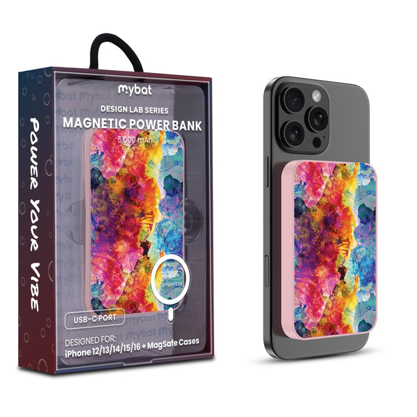 MyBat Design Lab 5000mAh Magnetic Wireless Power Bank - Pink - Color Burst - MPBBAT133-PK-108-1.jpg