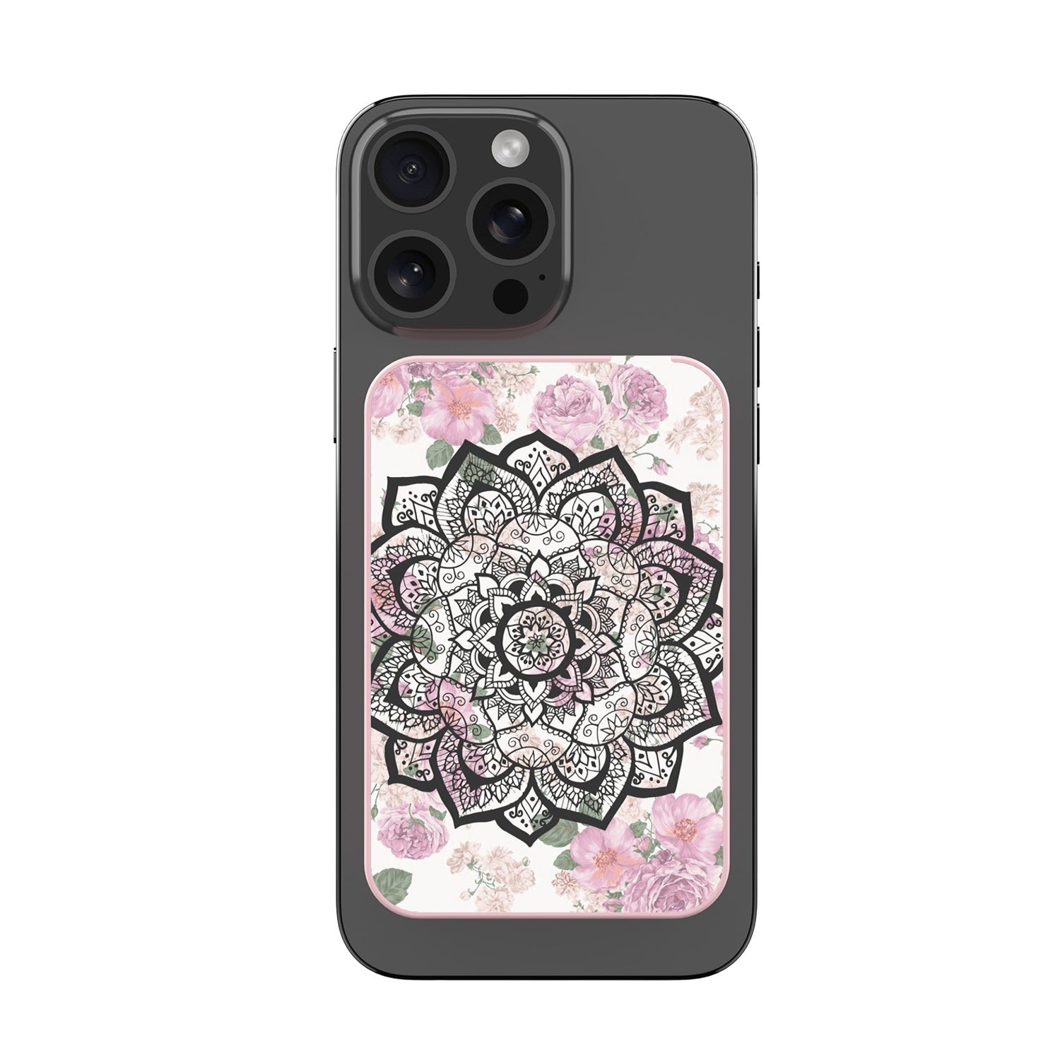 MyBat Design Lab 5000mAh Magnetic Wireless Power Bank - Pink - Mandala - MPBBAT133-PK-113-3.jpg