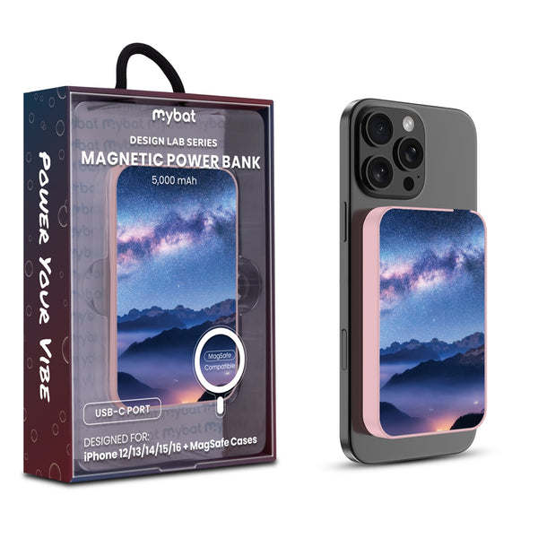 MyBat Design Lab 5000mAh Magnetic Wireless Power Bank - Pink - Celestial Mountains - MPBBAT133-PK-126-1.jpg
