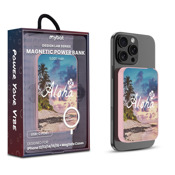 MyBat Design Lab 5000mAh Magnetic Wireless Power Bank - Pink - Aloha - MPBBAT133-PK-133-1.jpg