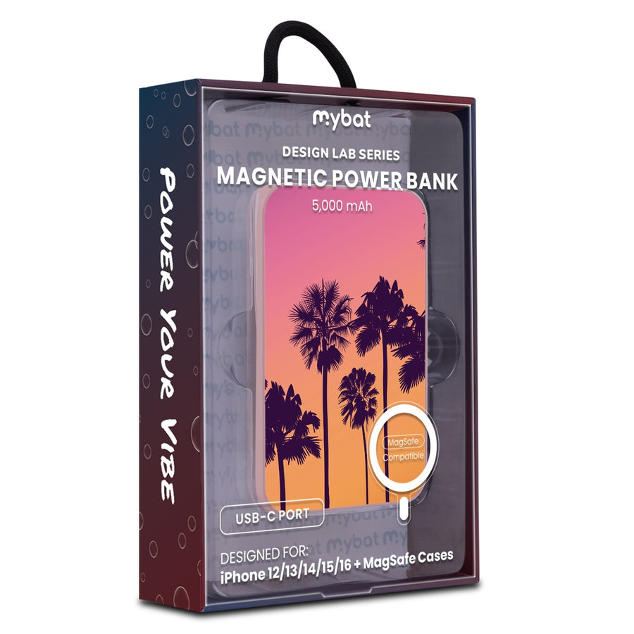 MyBat Design Lab 5000mAh Magnetic Wireless Power Bank - Pink - Palm Tree Sunset - MPBBAT133-PK-136-9.jpg
