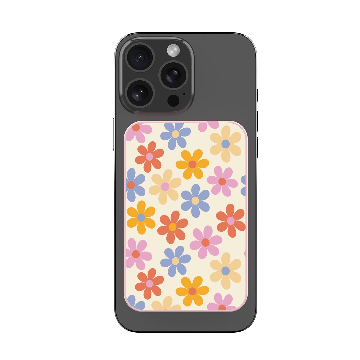MyBat Design Lab 5000mAh Magnetic Wireless Power Bank - Pink - Retro Daisies - MPBBAT133-PK-137-3.jpg