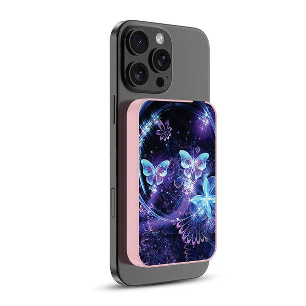 MyBat Design Lab 5000mAh Magnetic Wireless Power Bank - Pink - Butterfly Magic - MPBBAT133-PK-164-2.jpg