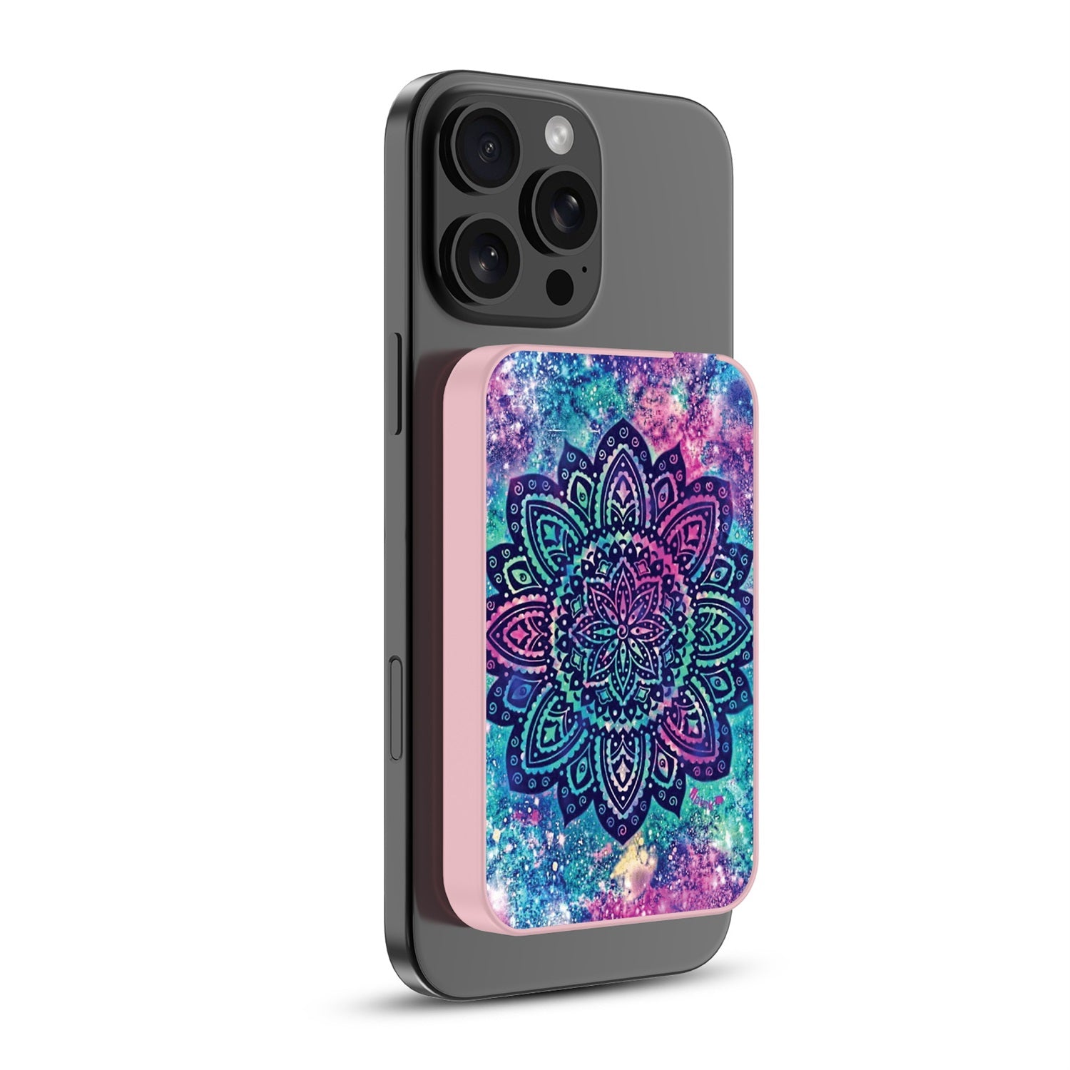MyBat Design Lab 5000mAh Magnetic Wireless Power Bank - Pink - Cosmic Mandala - MPBBAT133-PK-165-2.jpg