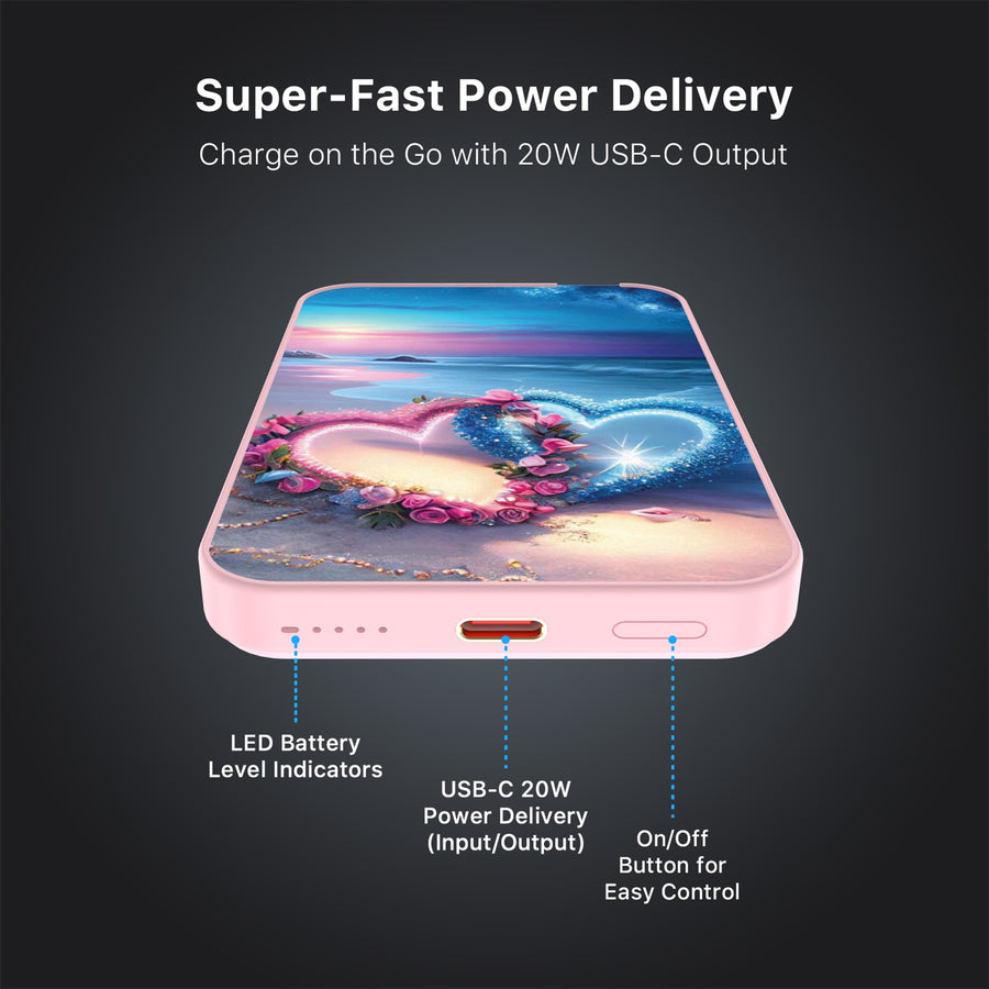 MyBat Design Lab 5000mAh Magnetic Wireless Power Bank - Pink - Heart and Soul - MPBBAT133-PK-176-7.jpg