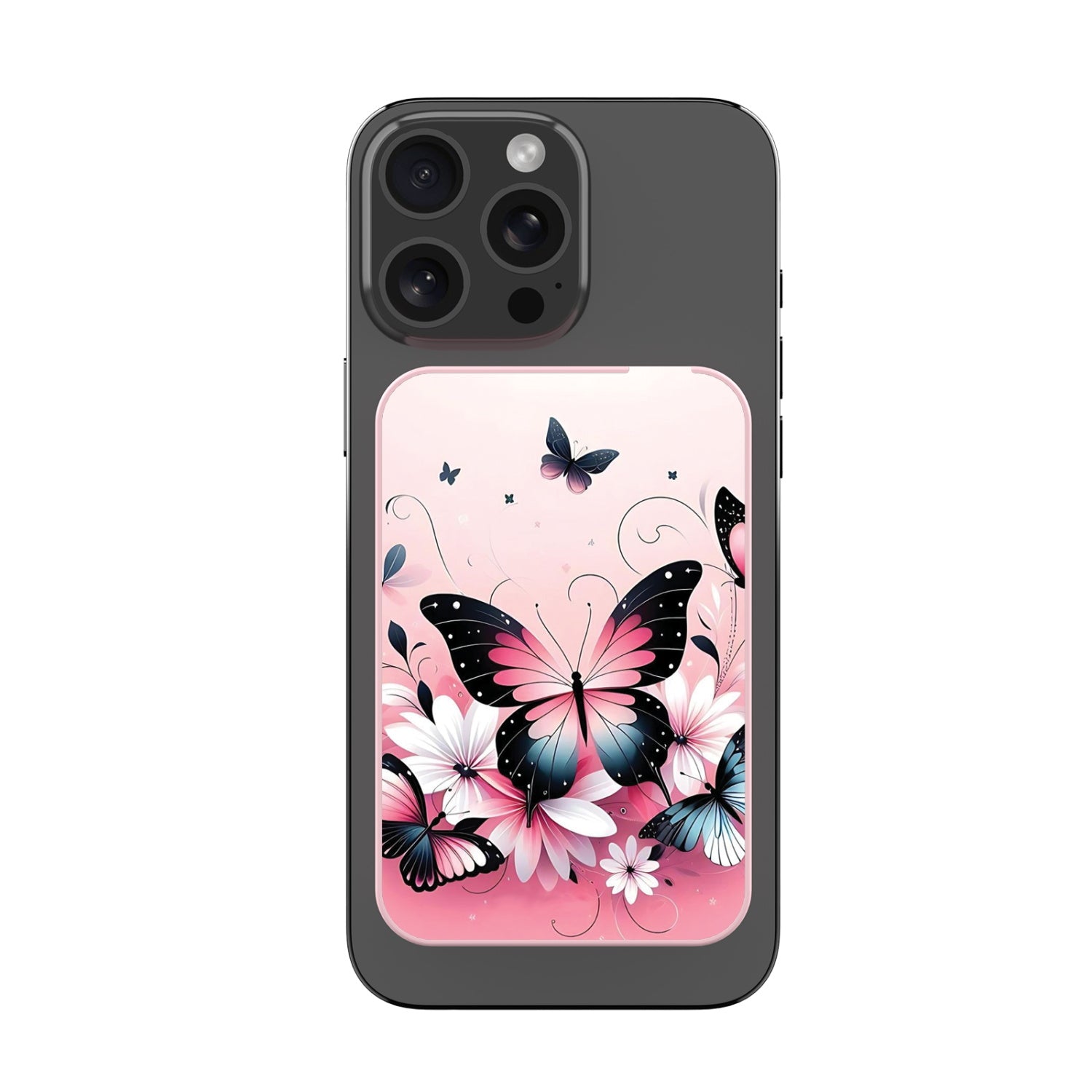 MyBat Design Lab 5000mAh Magnetic Wireless Power Bank - Pink - Butterfly Bouquet - MPBBAT133-PK-184-3.jpg