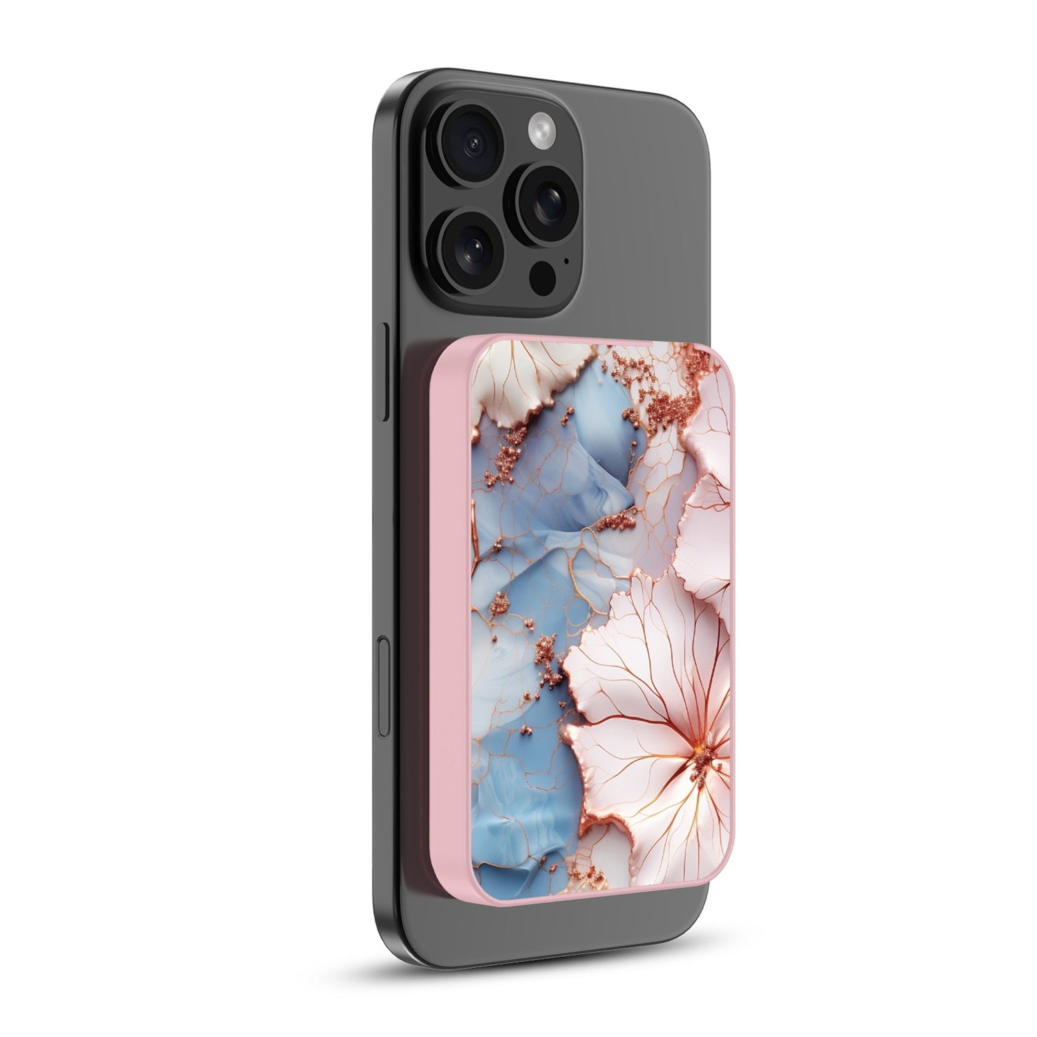 MyBat Design Lab 5000mAh Magnetic Wireless Power Bank - Pink - Petal Veins - MPBBAT133-PK-214-2.jpg