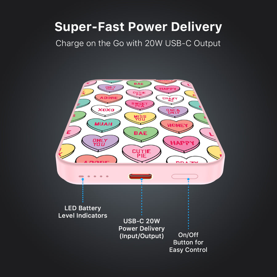 MyBat Design Lab 5000mAh Magnetic Wireless Power Bank - Pink - Sweet Hearts - MPBBAT133-PK-337-7.jpg