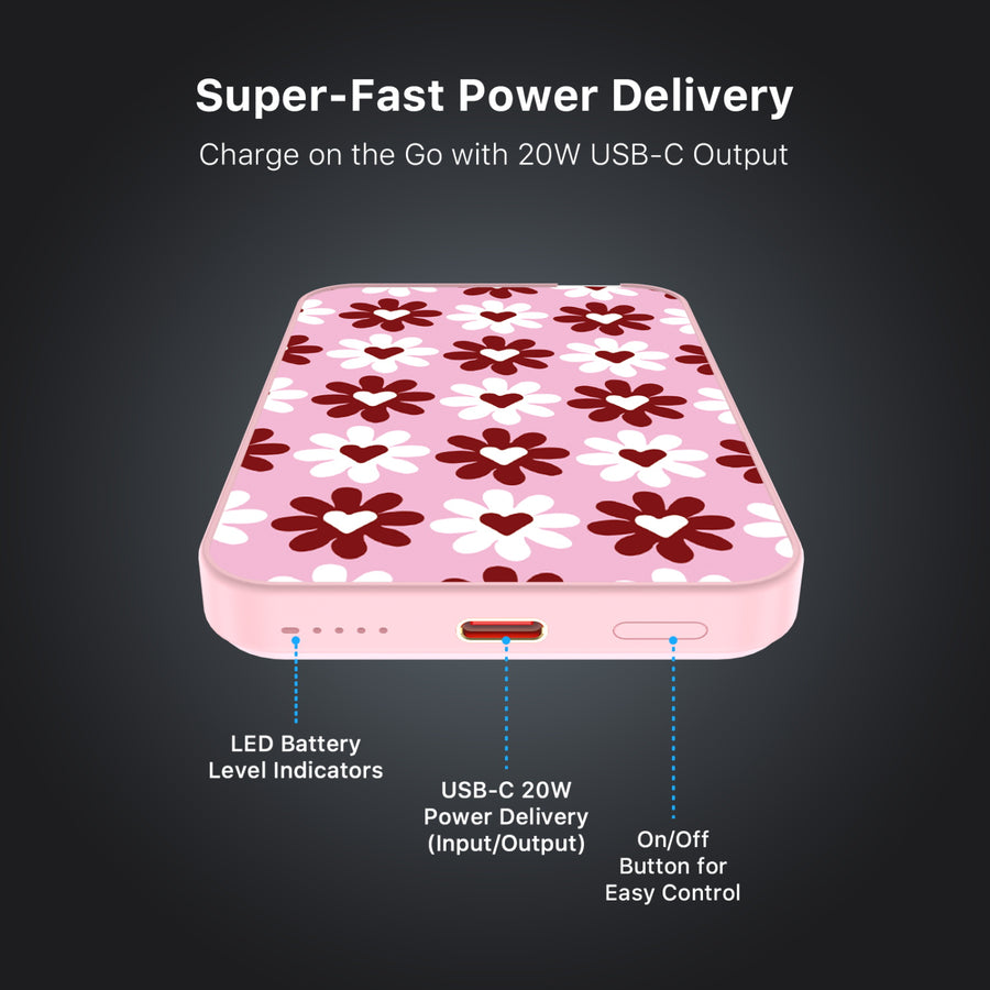 MyBat Design Lab 5000mAh Magnetic Wireless Power Bank - Pink - Love in Bloom - MPBBAT133-PK-341-7.jpg