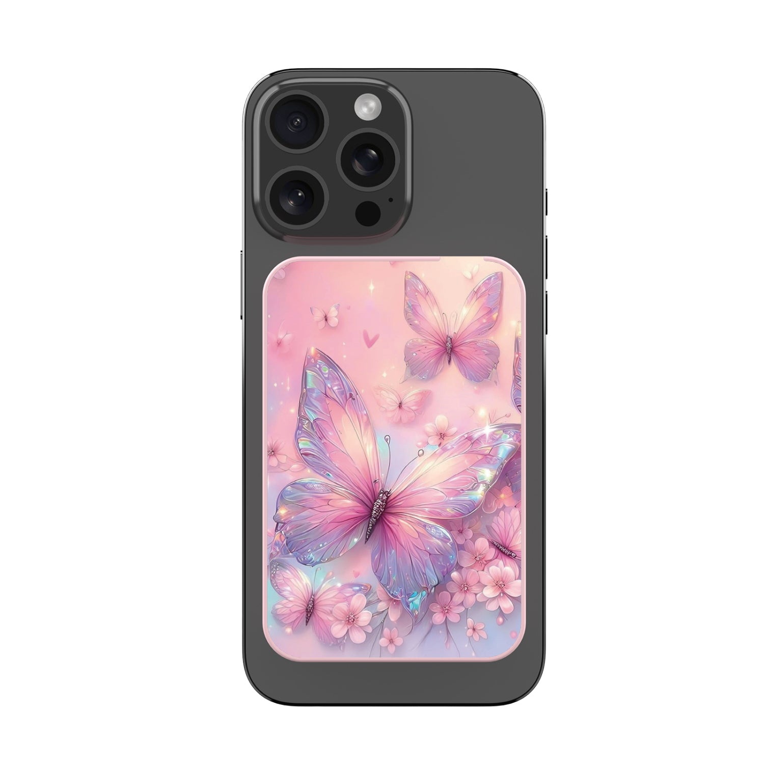 MyBat Design Lab 5000mAh Magnetic Wireless Power Bank - Pink - Pink Butterflies - MPBBAT133-PK-361-3.jpg