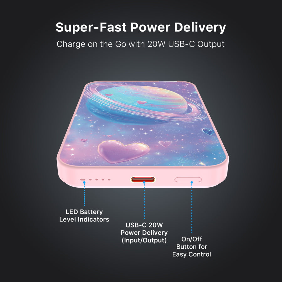 MyBat Design Lab 5000mAh Magnetic Wireless Power Bank - Pink - Planetary Love - MPBBAT133-PK-372-7.jpg