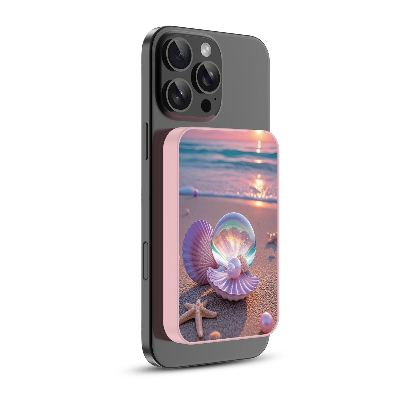 MyBat Design Lab 5000mAh Magnetic Wireless Power Bank - Pink - Seashell Beach - MPBBAT133-PK-374-2.jpg