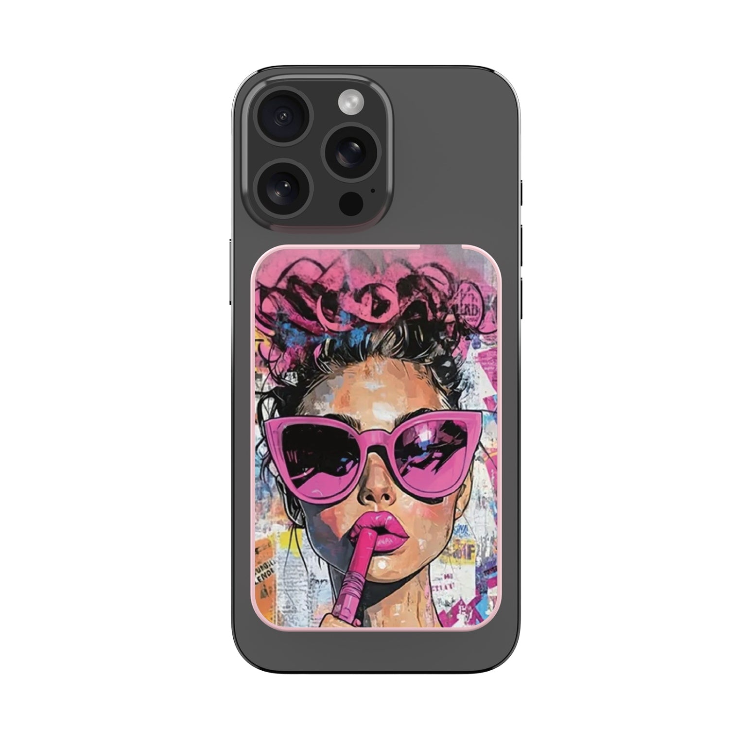 MyBat Design Lab 5000mAh Magnetic Wireless Power Bank - Pink - Graffiti Girl - MPBBAT133-PK-383-3.jpg