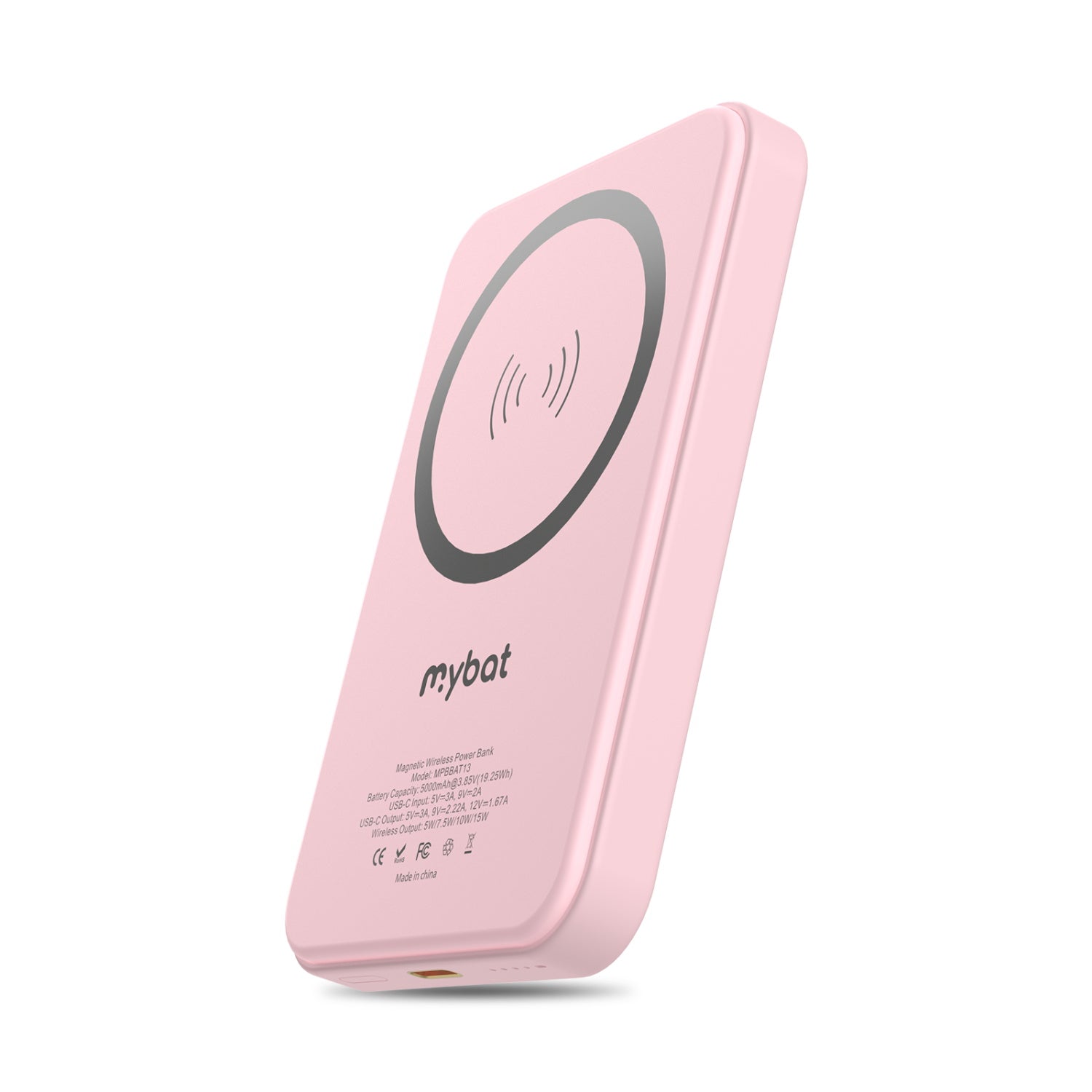 MyBat Design Lab 5000mAh Magnetic Wireless Power Bank - Pink - Sunset Beach Love - MPBBAT133-PK-384-4.jpg