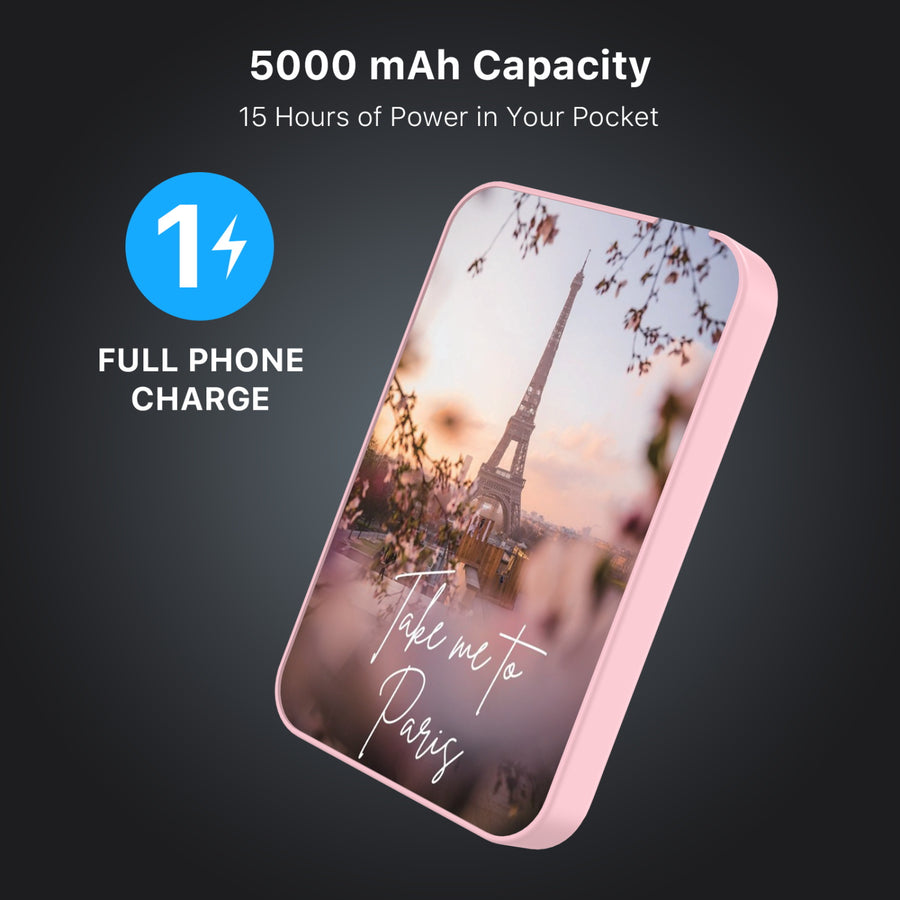MyBat Design Lab 5000mAh Magnetic Wireless Power Bank - Pink - Take Me to Paris - MPBBAT133-PK-390-8.jpg