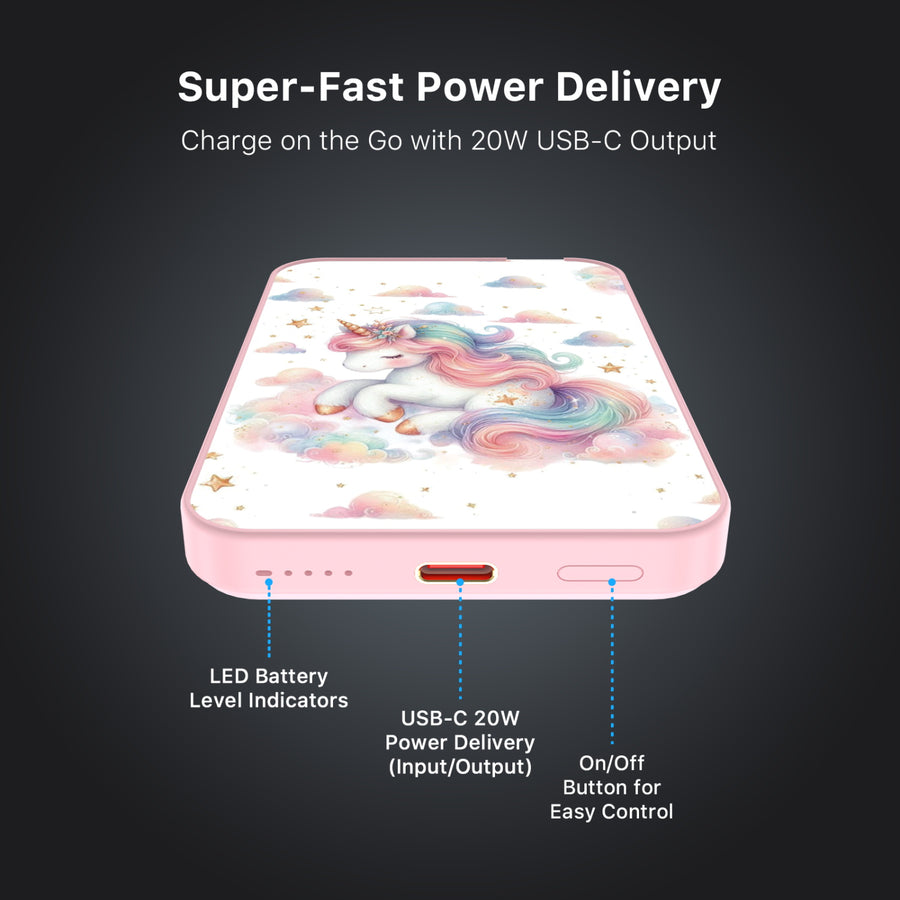 MyBat Design Lab 5000mAh Magnetic Wireless Power Bank - Pink - Rainbow Unicorn - MPBBAT133-PK-392-7.jpg