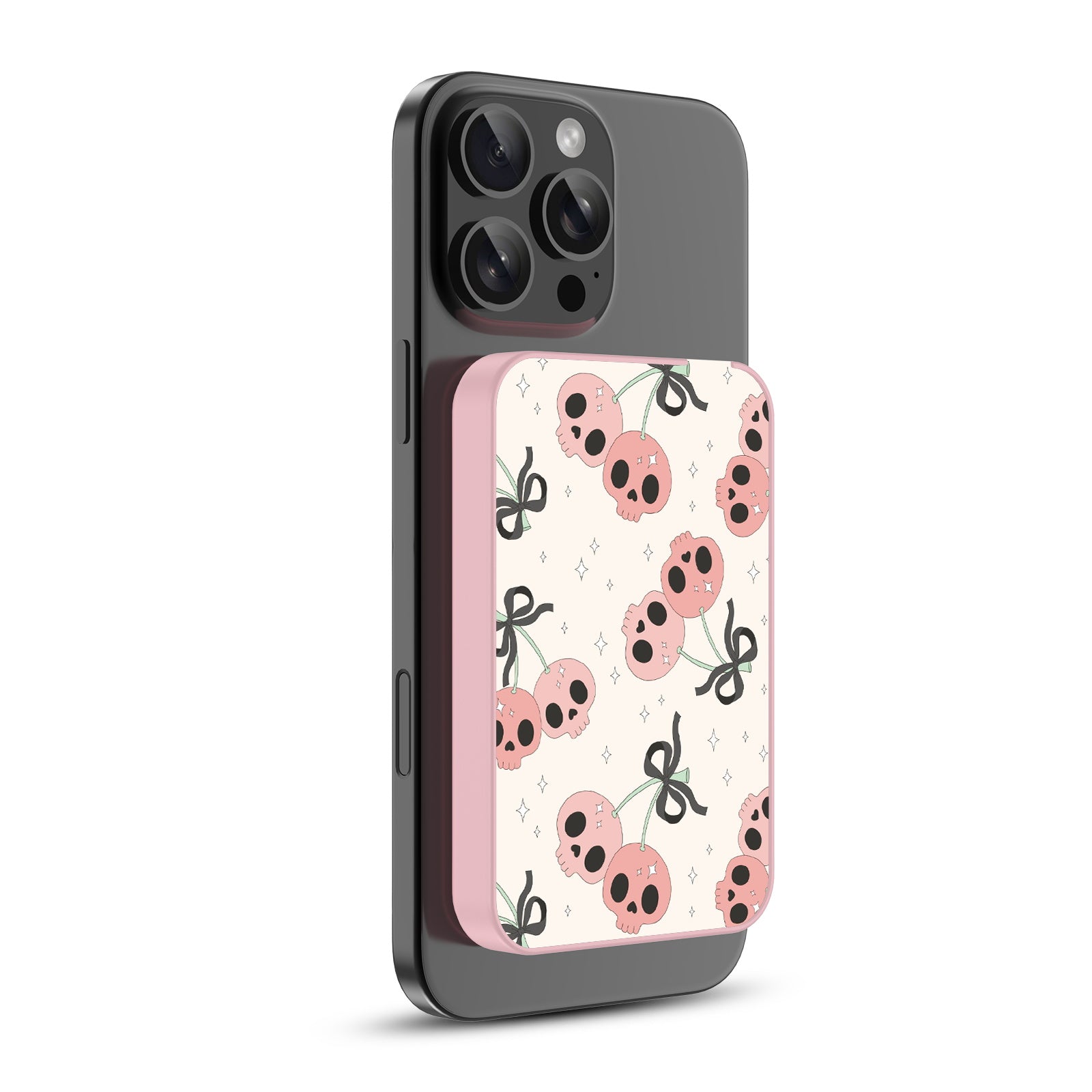 MyBat Design Lab 5000mAh Magnetic Wireless Power Bank - Pink - Cherry Skulls - MPBBAT133-PK-408-2.jpg