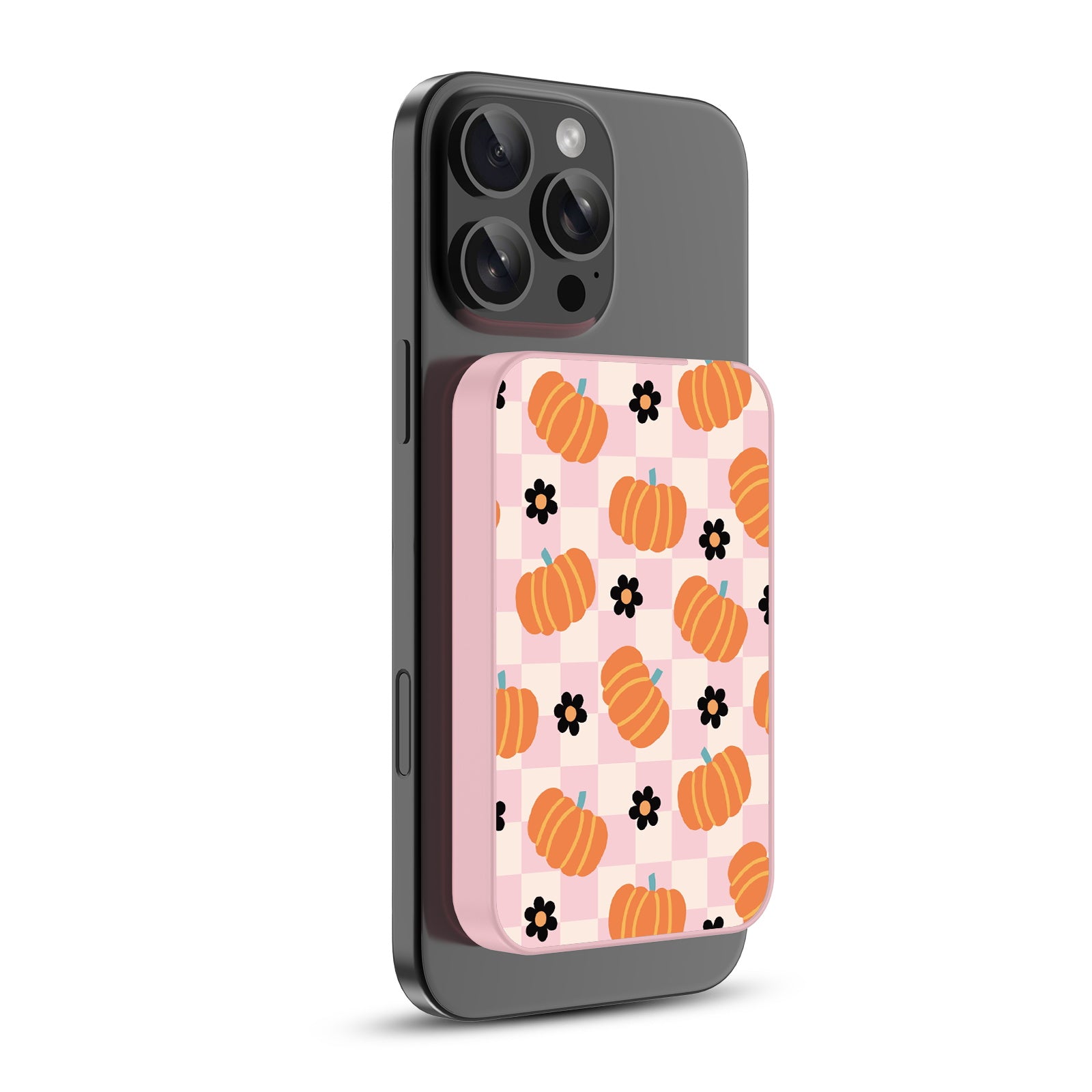 MyBat Design Lab 5000mAh Magnetic Wireless Power Bank - Pink - Plaid Patch - MPBBAT133-PK-436-2.jpg