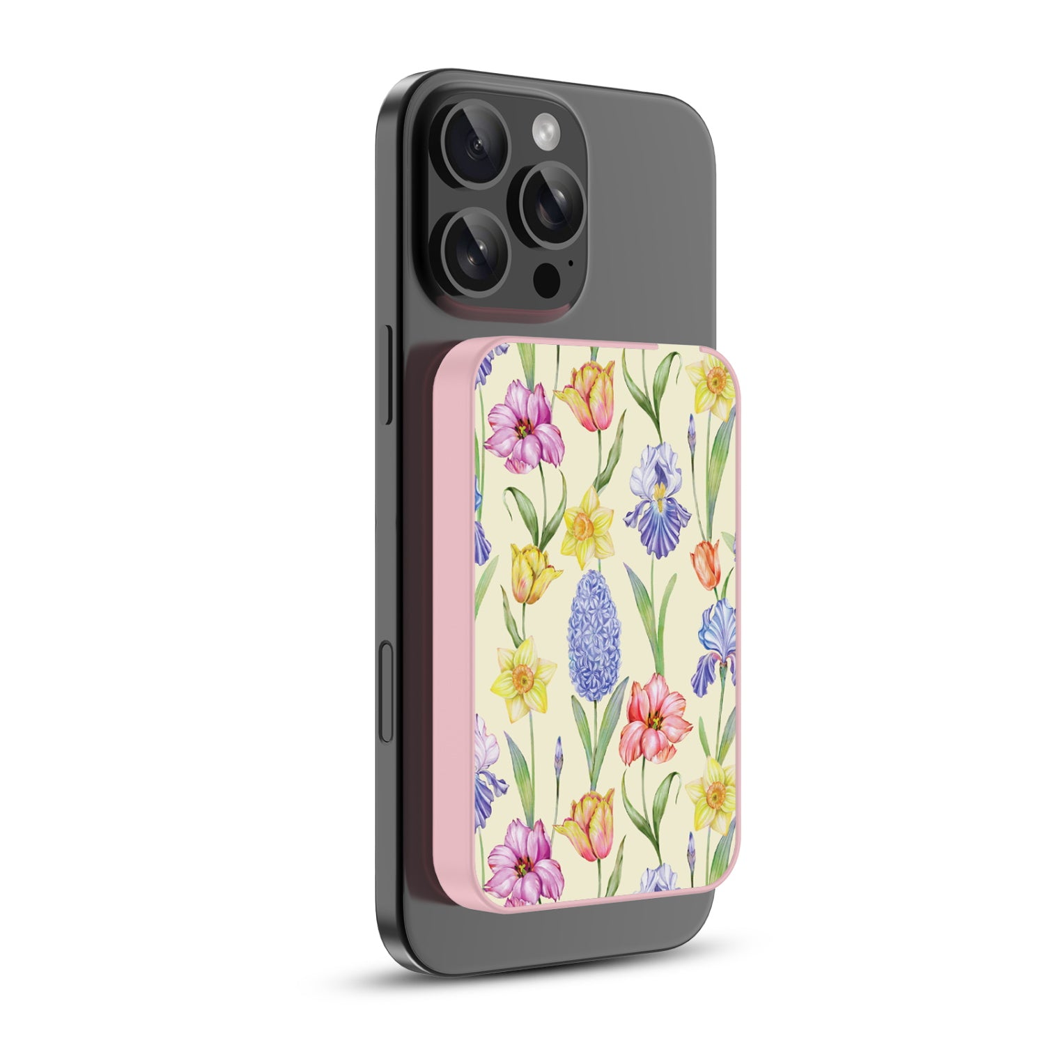 MyBat Design Lab 5000mAh Magnetic Wireless Power Bank - Pink - Spring Has Sprung - MPBBAT133-PK-467-2.jpg