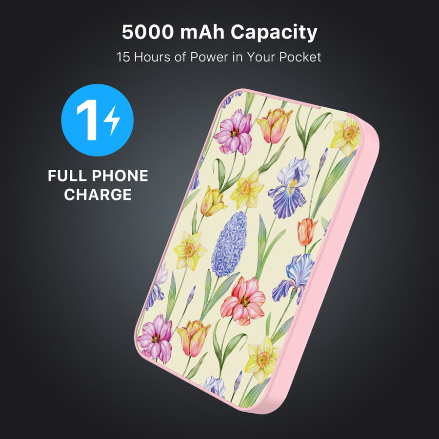 MyBat Design Lab 5000mAh Magnetic Wireless Power Bank - Pink - Spring Has Sprung - MPBBAT133-PK-467-8.jpg
