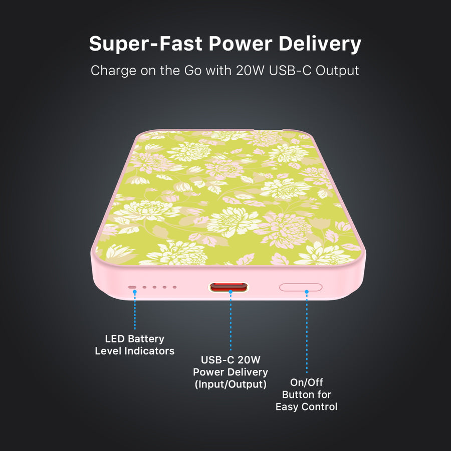 MyBat Design Lab 5000mAh Magnetic Wireless Power Bank - Pink - Green Thumb - MPBBAT133-PK-472-7.jpg