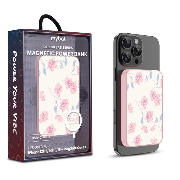 MyBat Design Lab 5000mAh Magnetic Wireless Power Bank - Pink - Rose Mallow - MPBBAT133-PK-474-1.jpg
