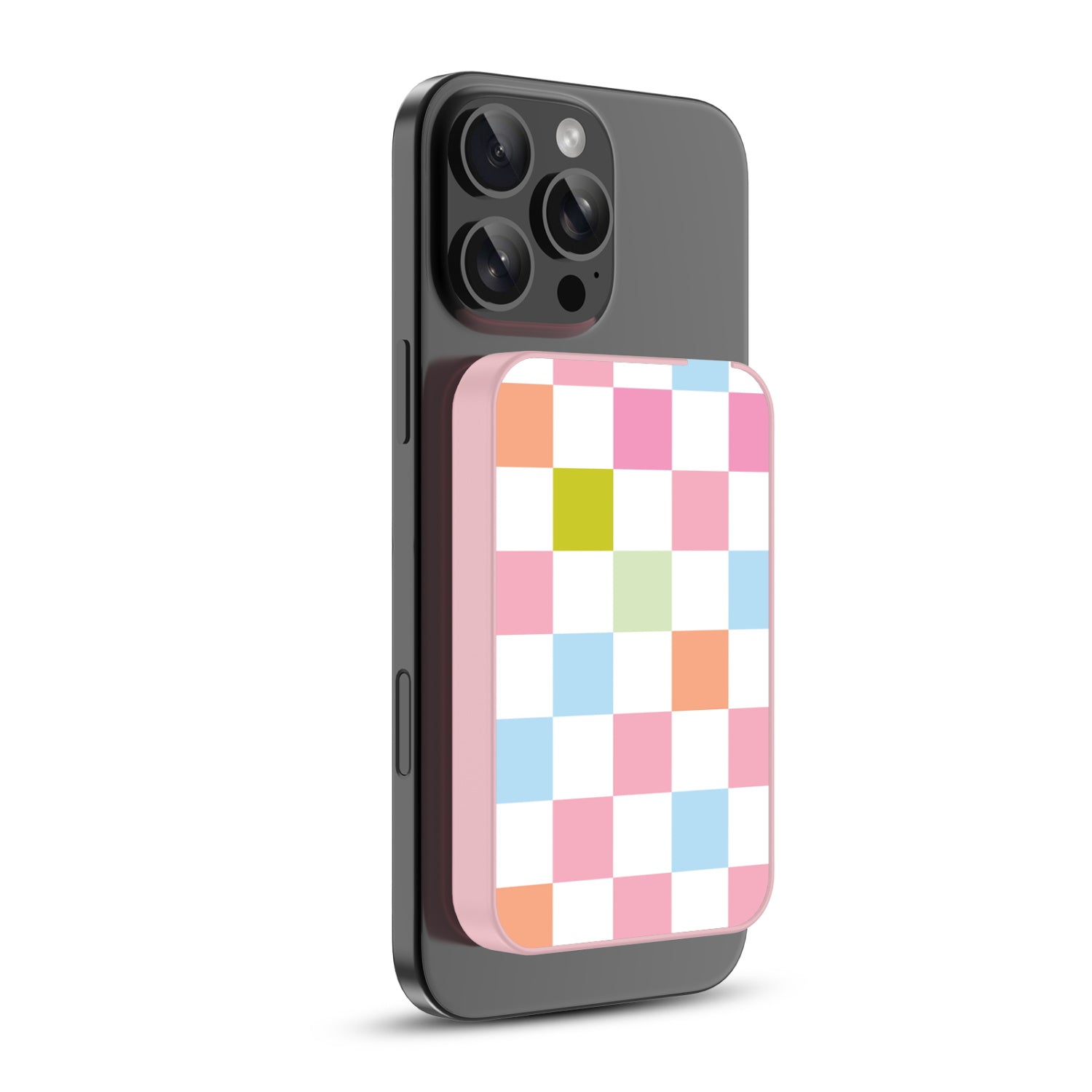 MyBat Design Lab 5000mAh Magnetic Wireless Power Bank - Pink - Pastel Check - MPBBAT133-PK-480-2.jpg