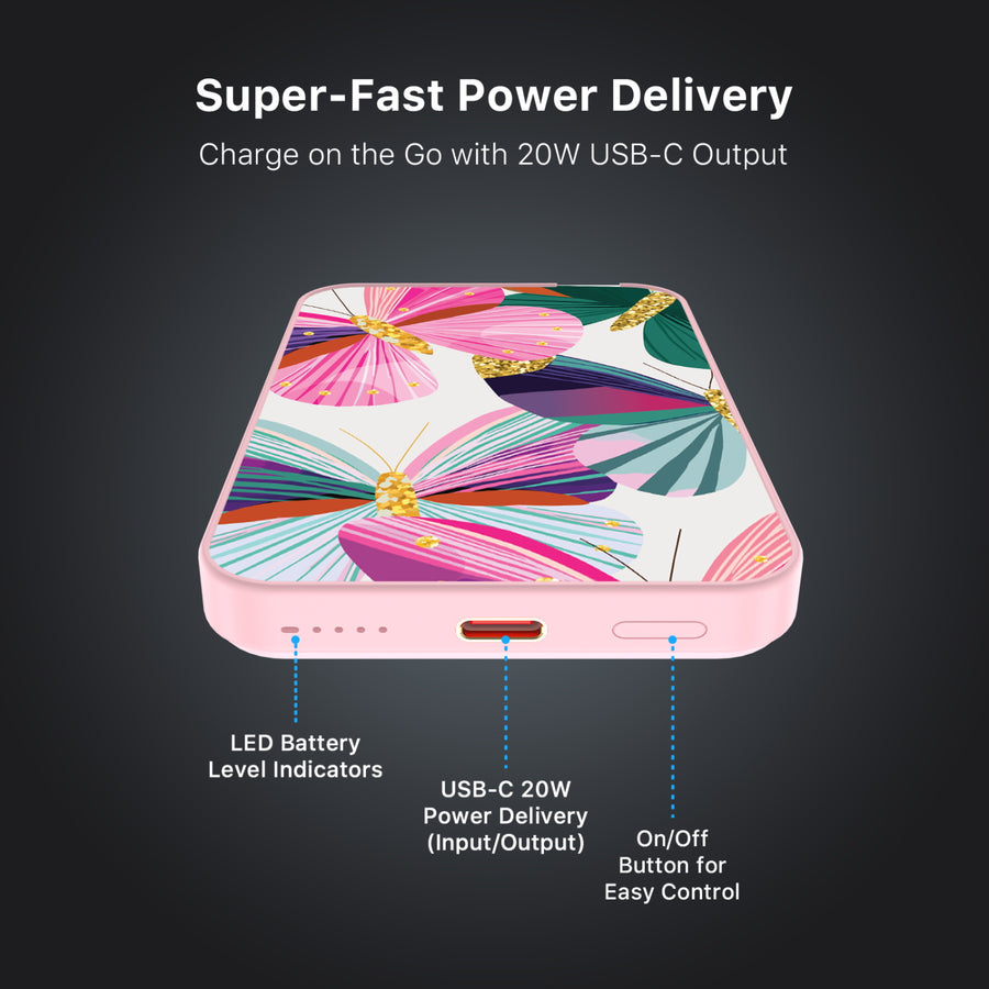 MyBat Design Lab 5000mAh Magnetic Wireless Power Bank - Pink - Bright Flutter - MPBBAT133-PK-489-7.jpg