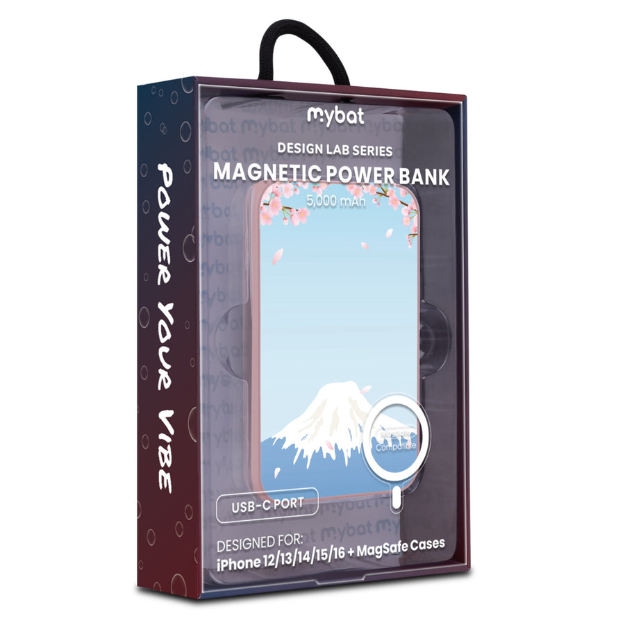 MyBat Design Lab 5000mAh Magnetic Wireless Power Bank - Pink - Fuji Blossoms - MPBBAT133-PK-492-9.jpg