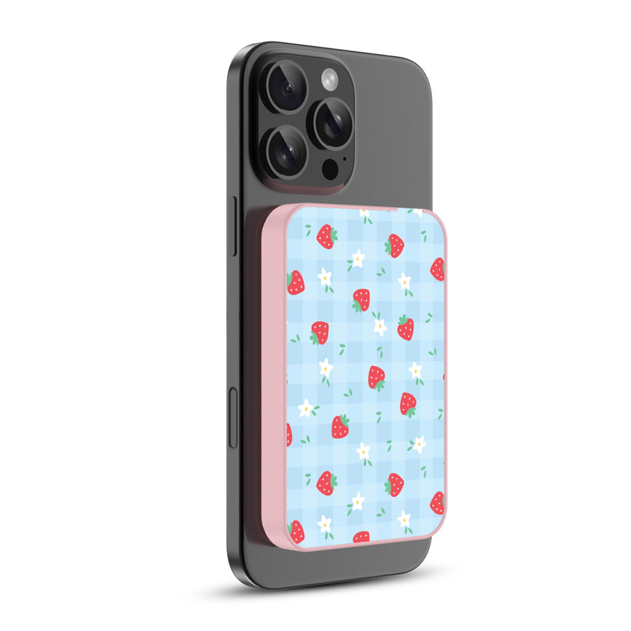 MyBat Design Lab 5000mAh Magnetic Wireless Power Bank - Pink – Sweet Strawberry - MPBBAT133-PK-525-1.JPG