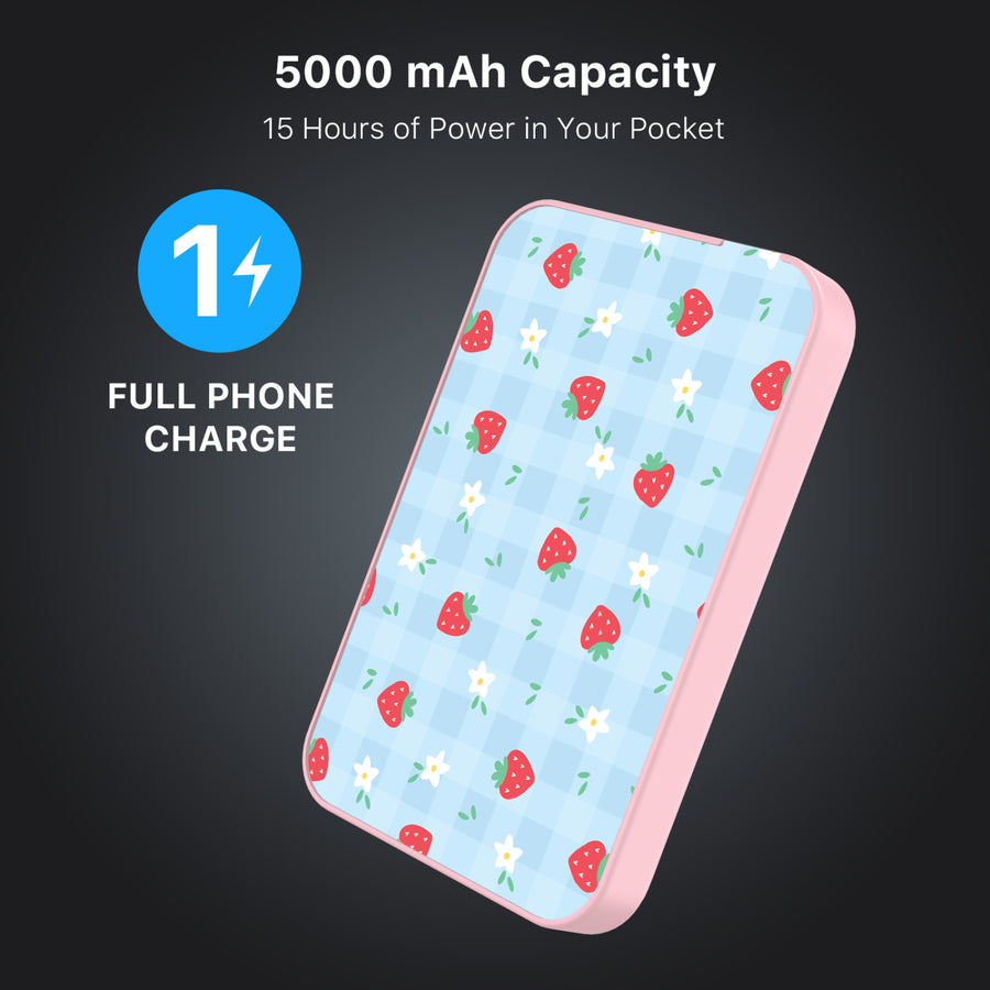MyBat Design Lab 5000mAh Magnetic Wireless Power Bank - Pink – Sweet Strawberry - MPBBAT133-PK-525-7.JPG
