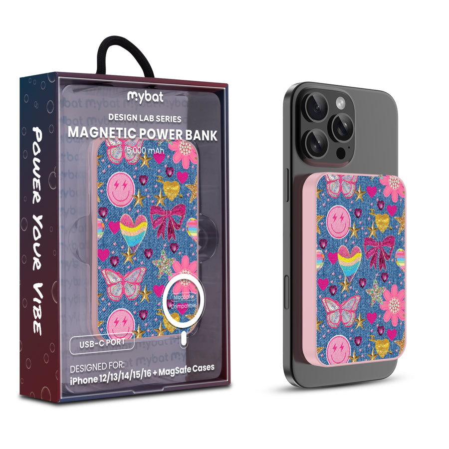 MyBat Design Lab 5000mAh Magnetic Wireless Power Bank - Pink – Denim Daze - MPBBAT133-PK-528.JPG