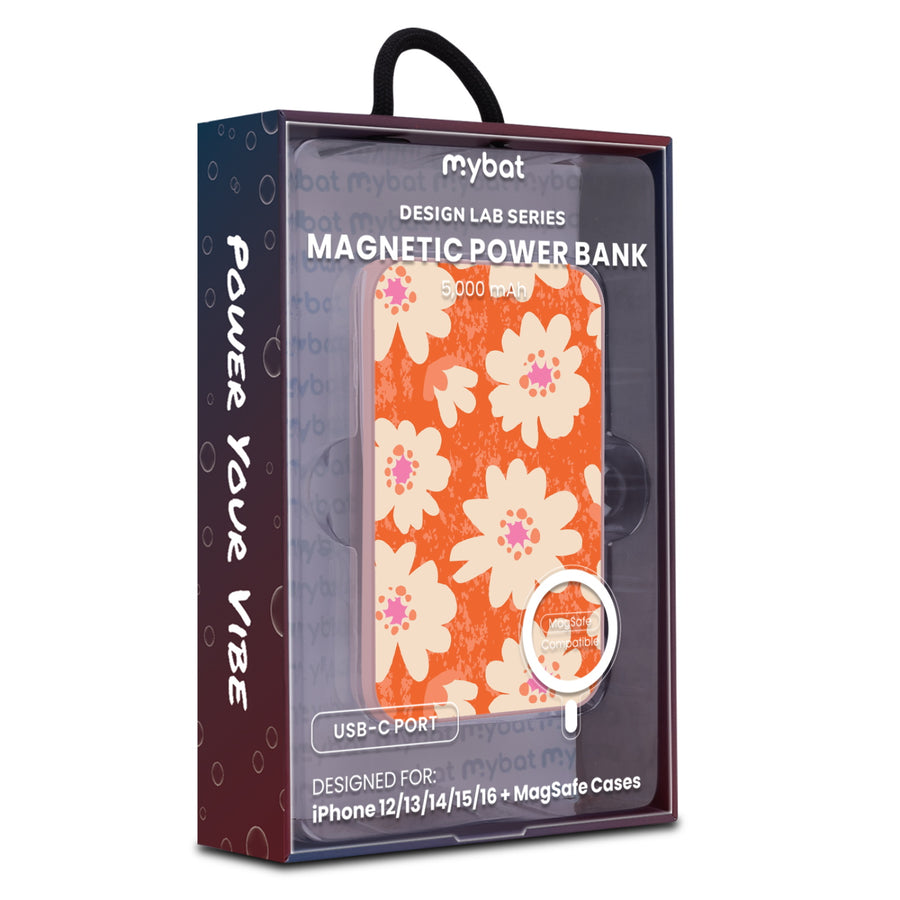 MyBat Design Lab 5000mAh Magnetic Wireless Power Bank - Pink – Sunset Hibiscus - MPBBAT133-PK-531-20.JPG