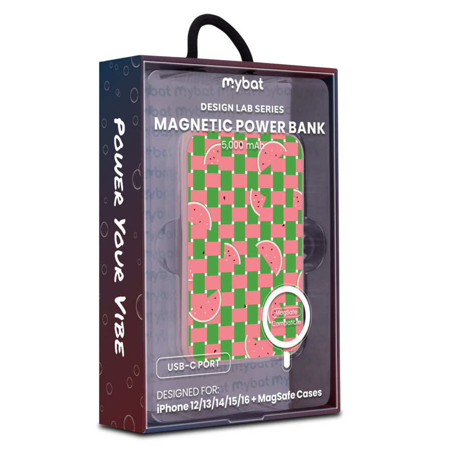 MyBat Design Lab 5000mAh Magnetic Wireless Power Bank - Pink – Watermelon Patch - MPBBAT133-PK-533-20.JPG