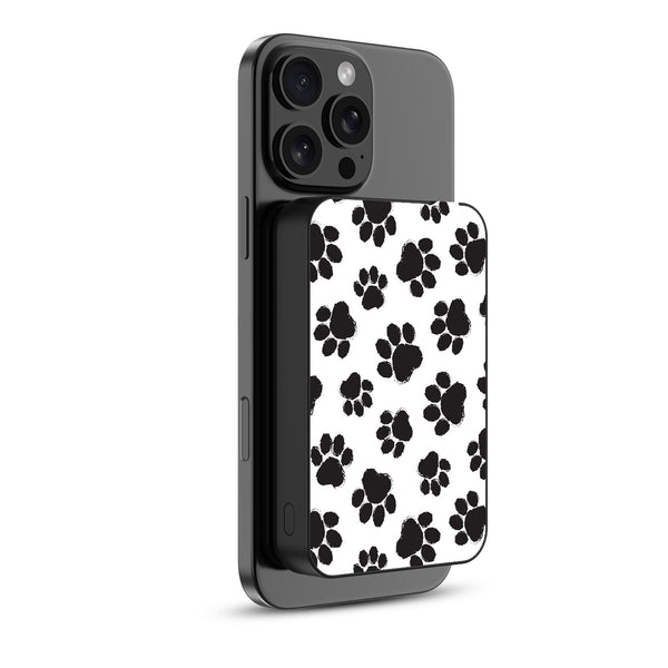 MyBat Design Lab 10000mAh Magnetic Wireless Power Bank - Black - Black Paw Prints - MPBBAT141-BK-002-2.jpg