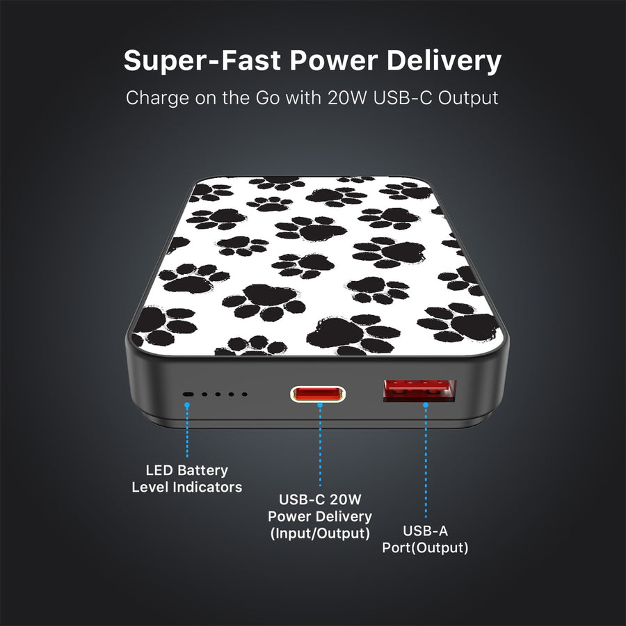 MyBat Design Lab 10000mAh Magnetic Wireless Power Bank - Black - Black Paw Prints - MPBBAT141-BK-002-7.jpg