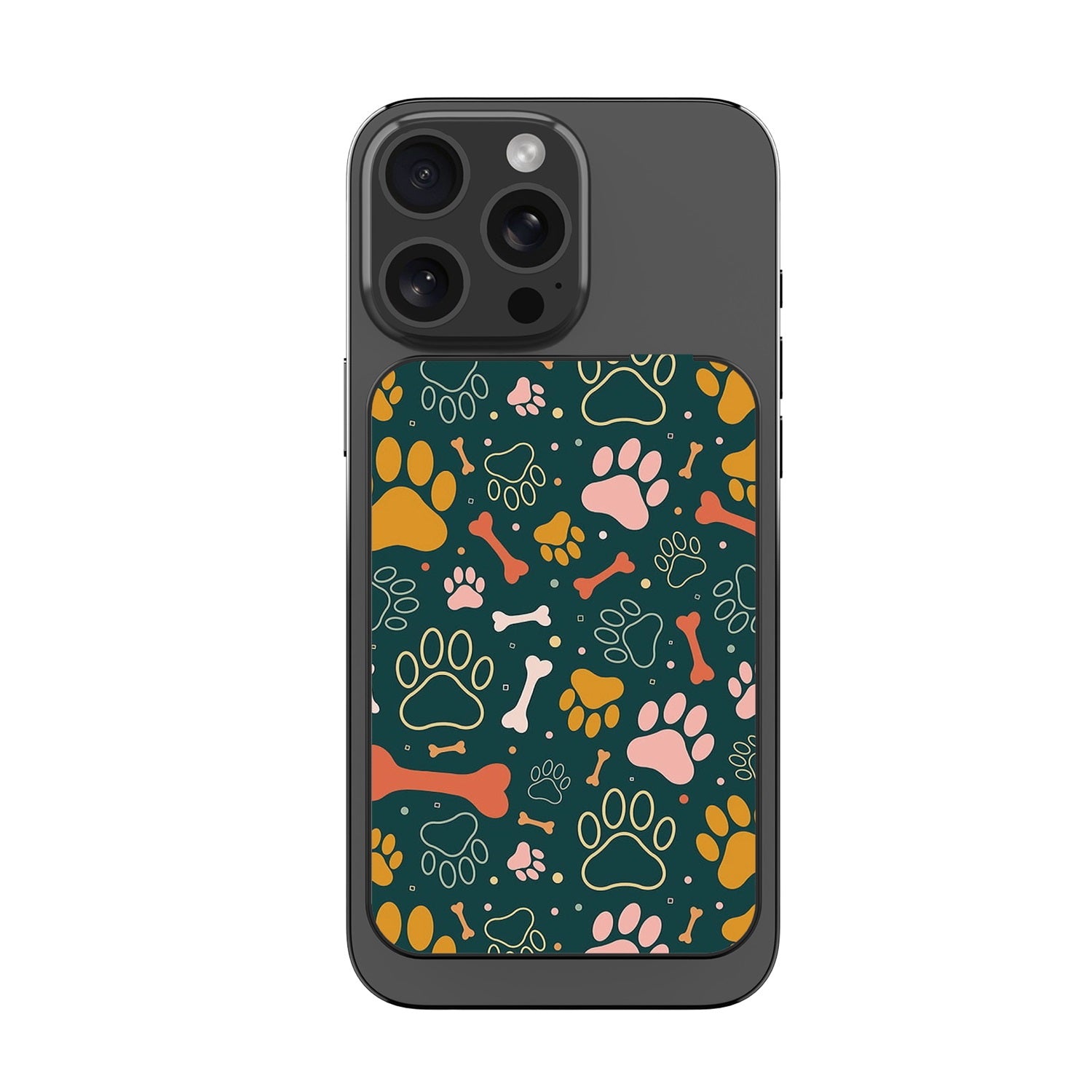 MyBat Design Lab 10000mAh Magnetic Wireless Power Bank - Black - Paw Prints & Bones - MPBBAT141-BK-003-3.jpg