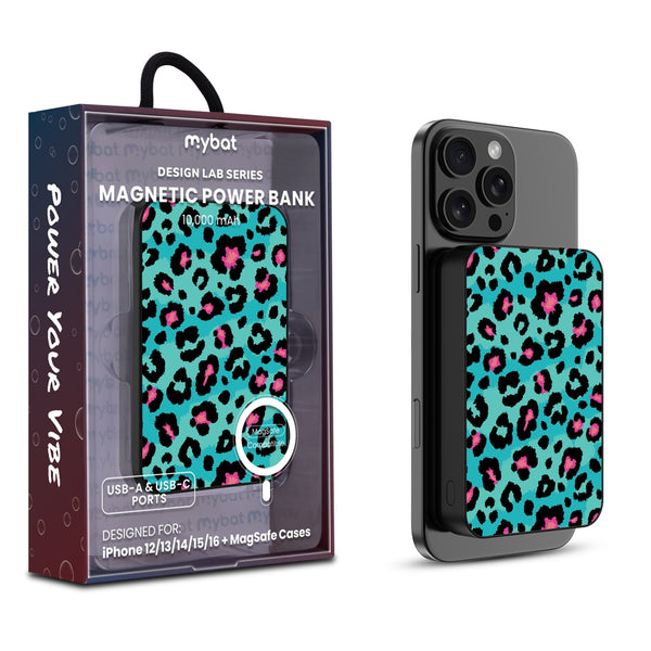 MyBat Design Lab 10000mAh Magnetic Wireless Power Bank - Black - Multicolor Leopard - MPBBAT141-BK-004-1.jpg
