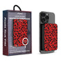 MyBat Design Lab 10000mAh Magnetic Wireless Power Bank - Black - Red Leopard Print