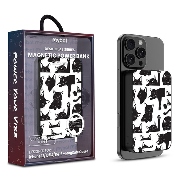 MyBat Design Lab 10000mAh Magnetic Wireless Power Bank - Black - Black Cats - MPBBAT141-BK-017-1.jpg
