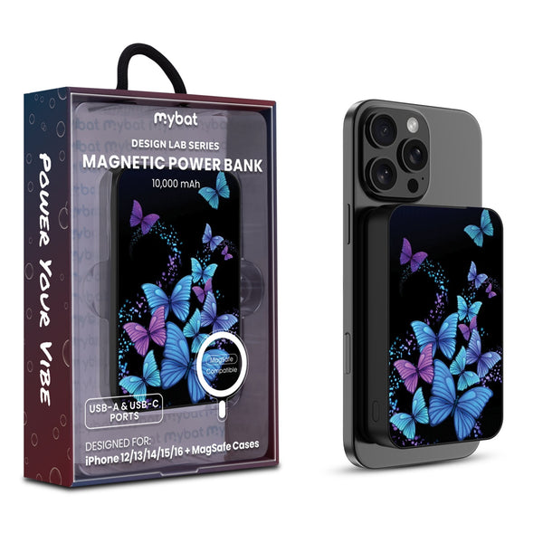 MyBat Design Lab 10000mAh Magnetic Wireless Power Bank - Black - Butterfly Night - MPBBAT141-BK-021-1.jpg