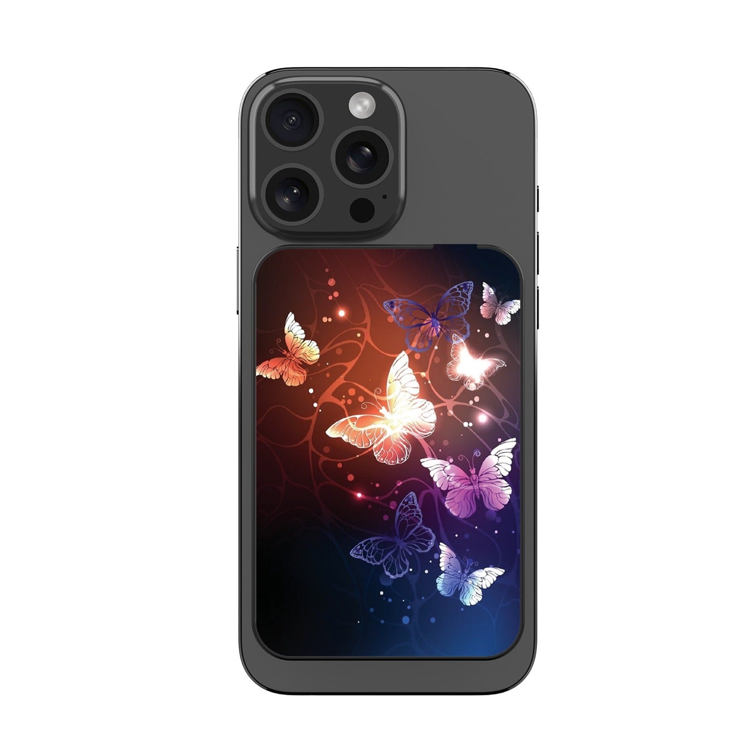 MyBat Design Lab 10000mAh Magnetic Wireless Power Bank - Black - Neon Butterflies - MPBBAT141-BK-022-3.jpg