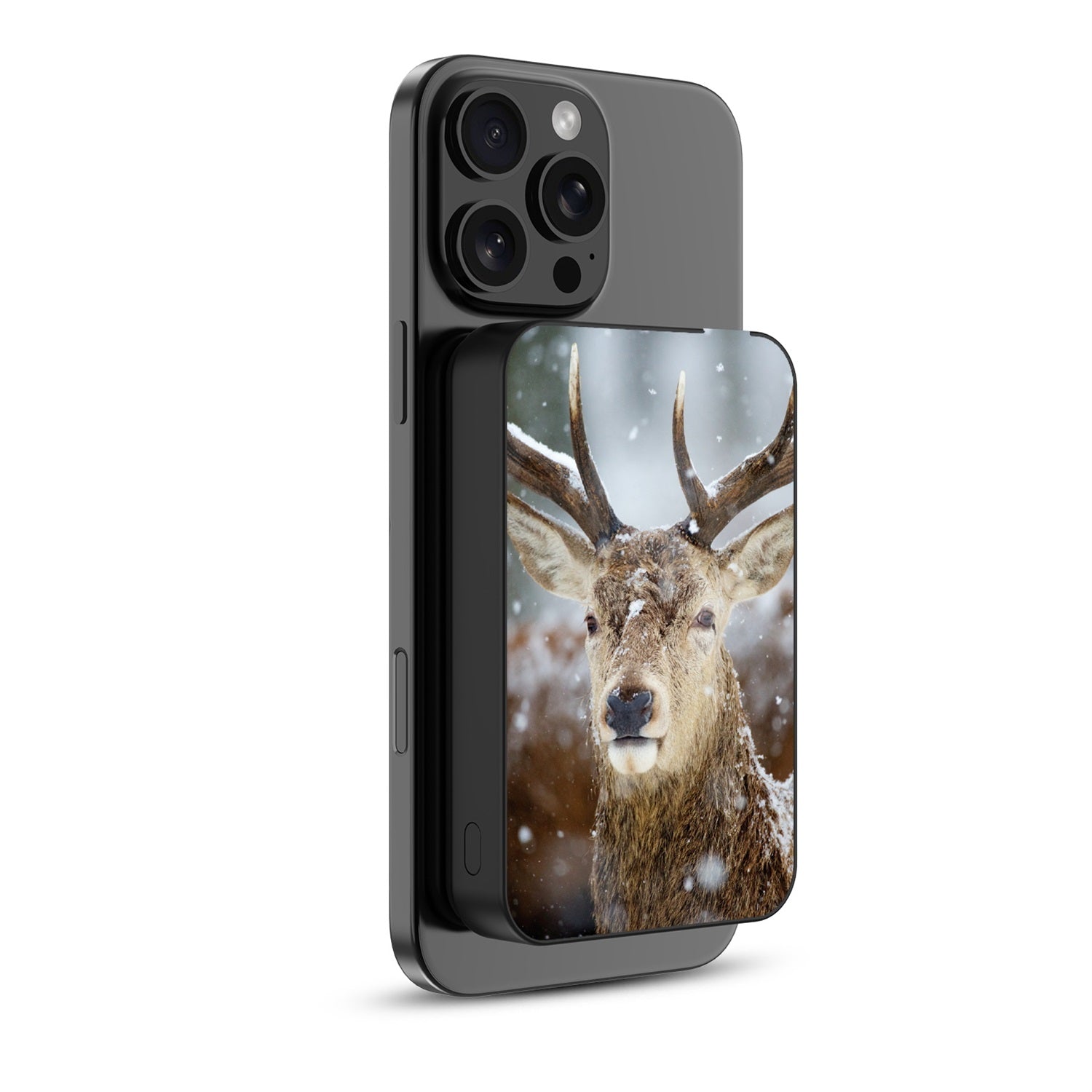 MyBat Design Lab 10000mAh Magnetic Wireless Power Bank - Black - Deer in Winter - MPBBAT141-BK-024-2.jpg