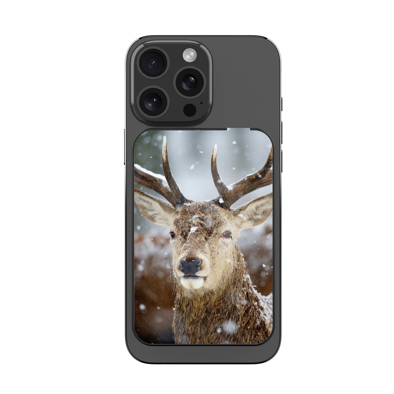 MyBat Design Lab 10000mAh Magnetic Wireless Power Bank - Black - Deer in Winter - MPBBAT141-BK-024-3.jpg