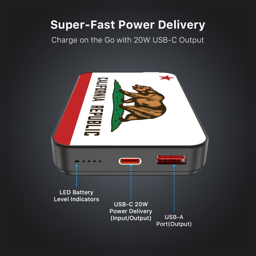 MyBat Design Lab 10000mAh Magnetic Wireless Power Bank - Black - California State Flag - MPBBAT141-BK-027-7.jpg