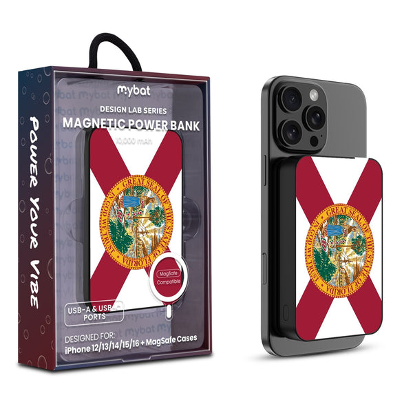 MyBat Design Lab 10000mAh Magnetic Wireless Power Bank - Black - Florida State Flag - MPBBAT141-BK-028-1.jpg