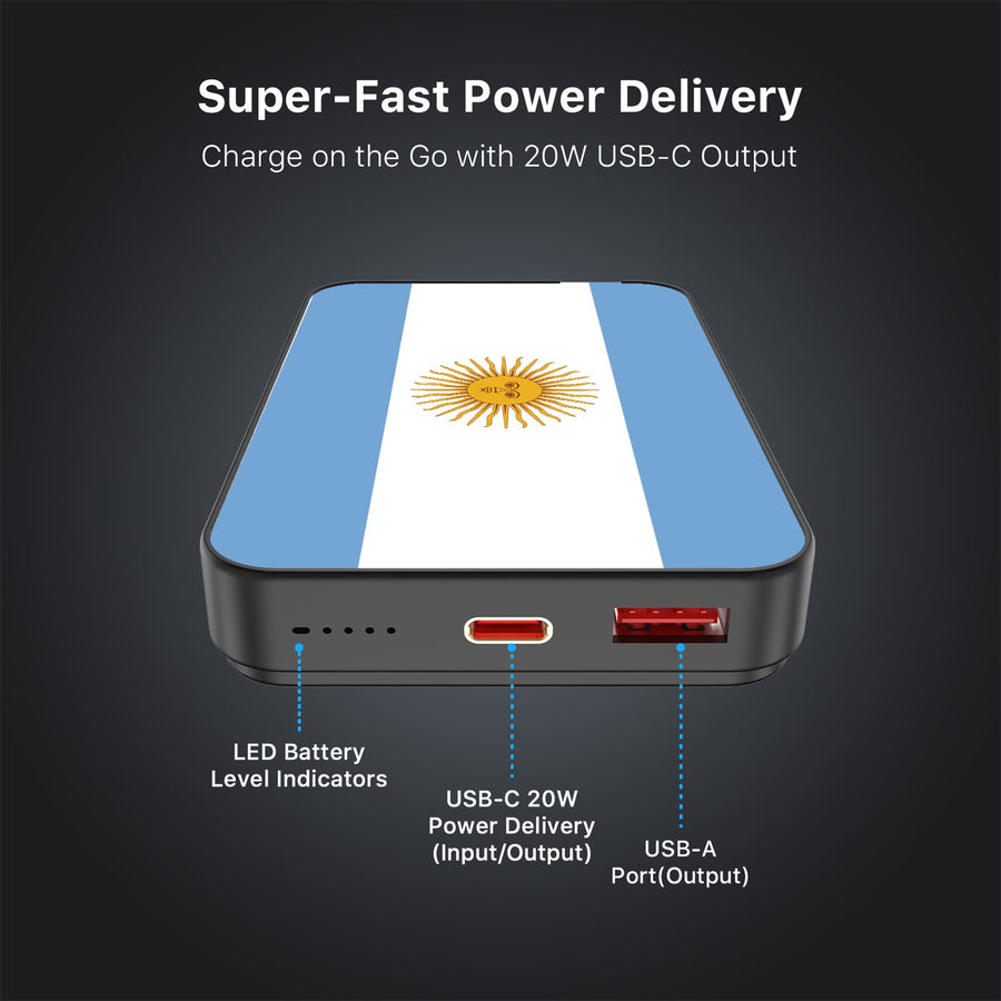 MyBat Design Lab 10000mAh Magnetic Wireless Power Bank - Black - Argentinian Flag - MPBBAT141-BK-031-7.jpg