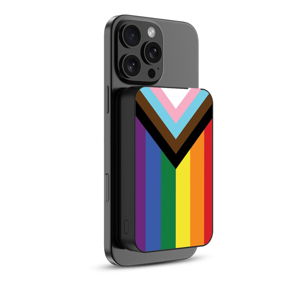 MyBat Design Lab 10000mAh Magnetic Wireless Power Bank - Black - LGBTQ+ Flag - MPBBAT141-BK-034-2.jpg